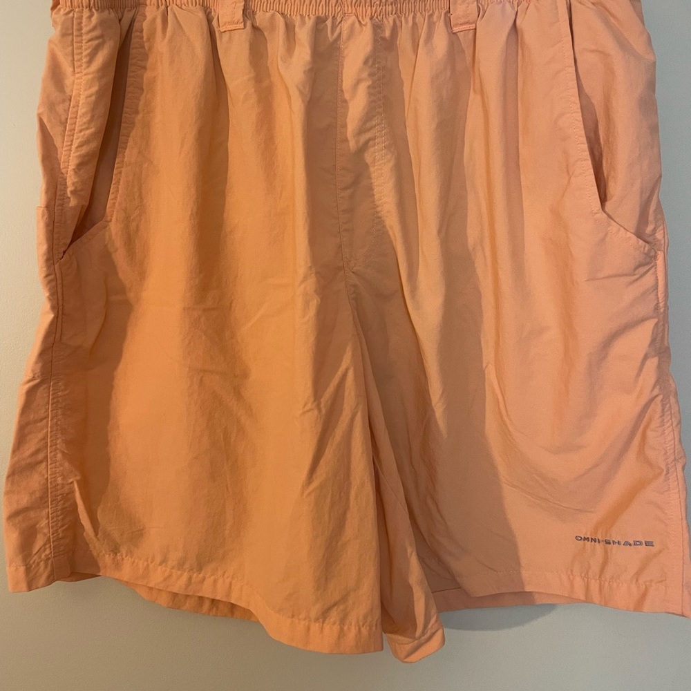 Columbia PFG Omnishade Peach Performance Fishing Gear Shorts